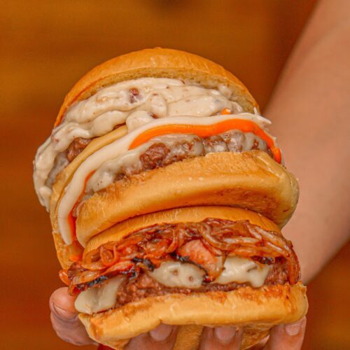 The Double Decker Mushroom & Onion Stack